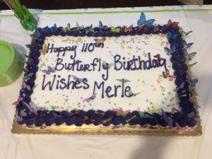 Merle's birthday cake