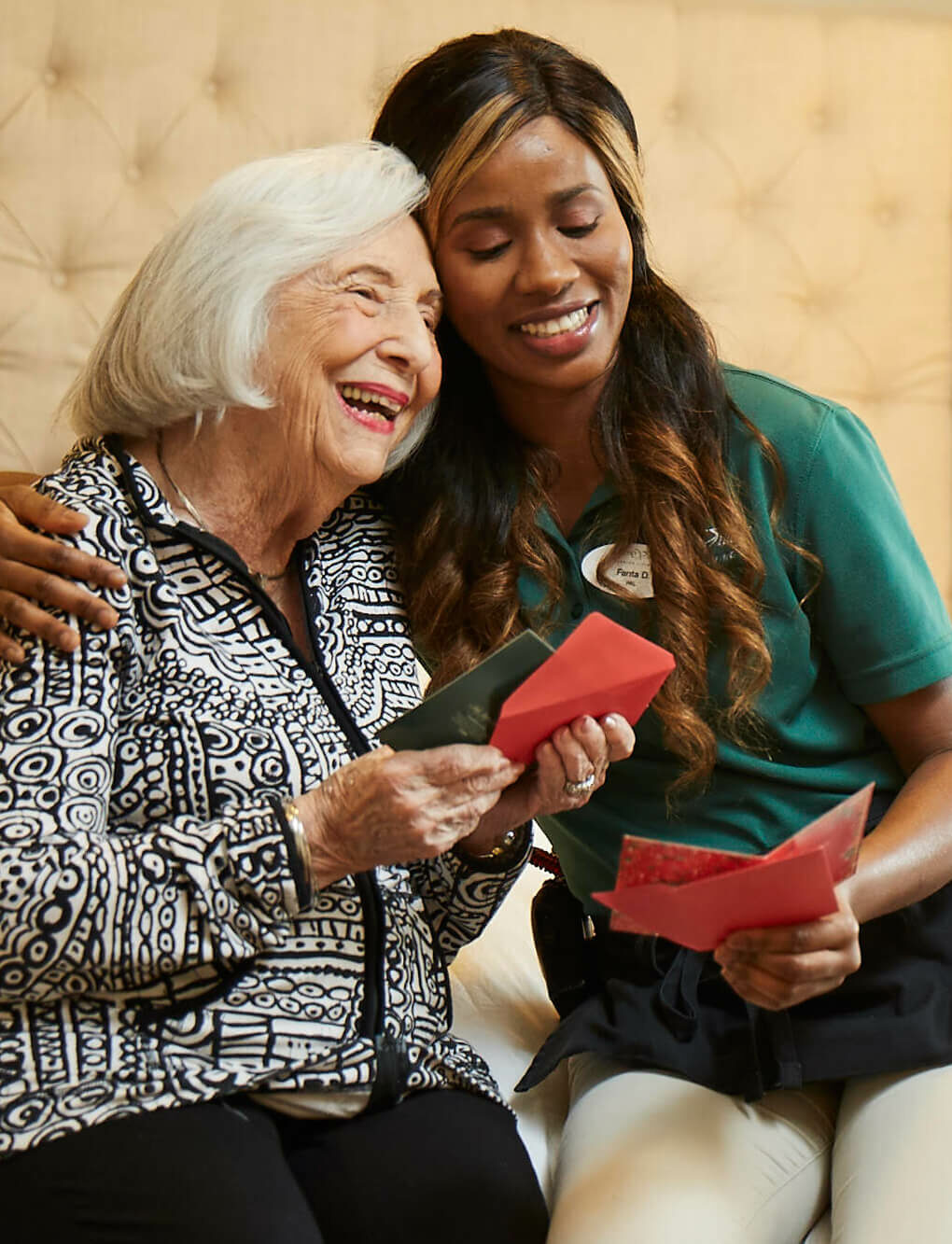 Belmont Village nurse with Senior